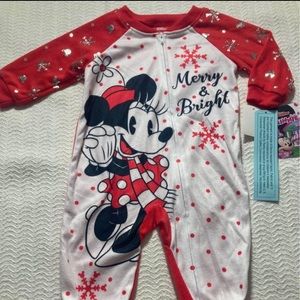 12m OR 18m Minnie Christmas Sleeper NEW Merry & Bright